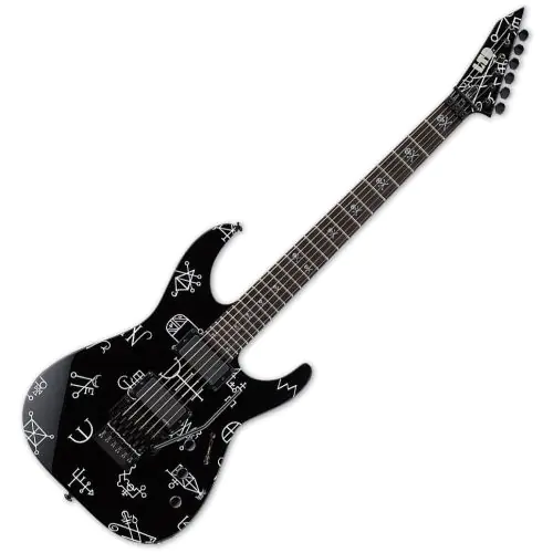 ESP LTD KH-DEMONOLOGY Kirk Hammett Signature Guitar With Tombstone Case B-Stock sku number LKHDEMON.B