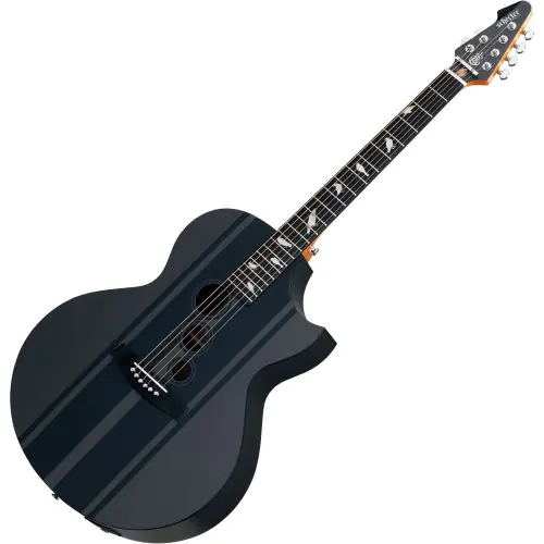 Schecter DJ Ashba Signature Acoustic Electric Guitar Carbon Grey sku number SCHECTER3717