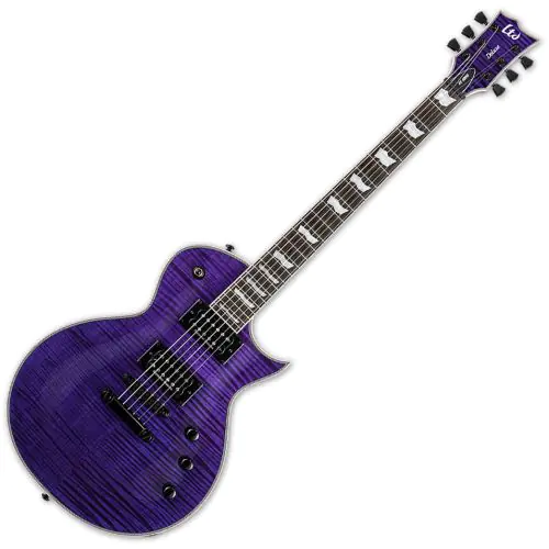 ESP LTD EC-1000 Electric Guitar See Thru Purple sku number LEC1000FMSTP