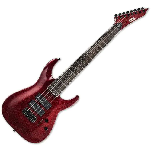 ESP LTD SC-608 Baritone Stephen Carpenter Electric Guitar Red Sparkle sku number LSC608BRSP