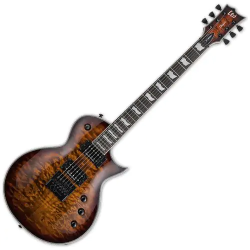 ESP LTD EC-1000 Evertune Electric Guitar Dark Brown Sunburst sku number LEC1000ETQMDBSB
