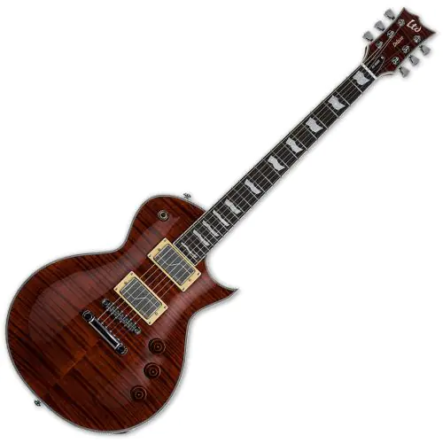 ESP LTD EC-1000 Fluence Electric Guitar Tiger Eye sku number LEC1000FMTEF