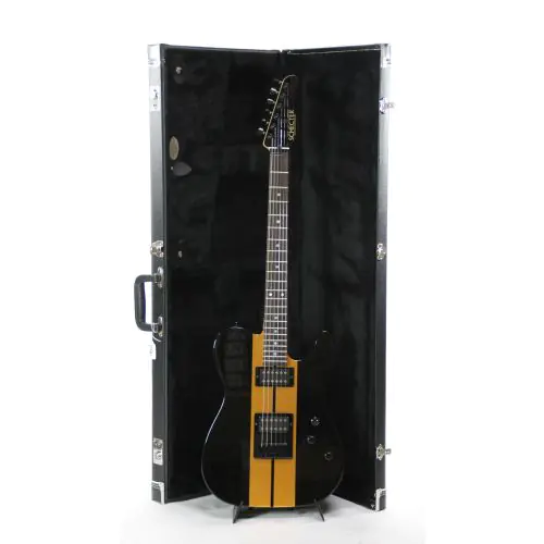 Schecter USA PT GT Custom Shop Black and Gold Electric Guitar sku number 6S14-10023