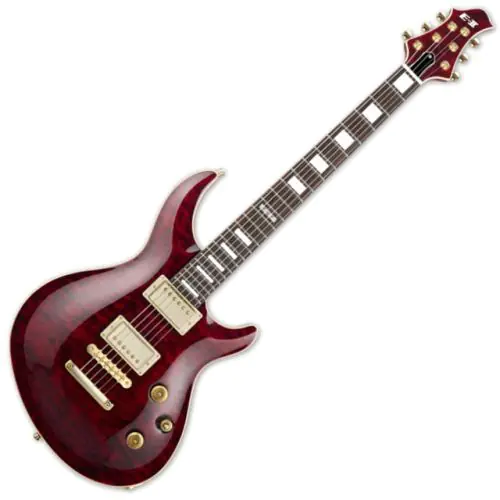 ESP E-II Mystique QM/NT STBC See-Through Black Cherry Electric Guitar sku number EIIMYSTMNTSTBC