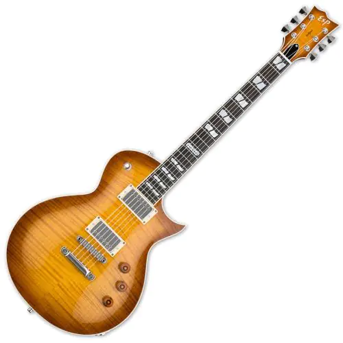 ESP USA Eclipse EMG Electric Guitar in Tea Sunburst Finish sku number EUSECEMGTSB