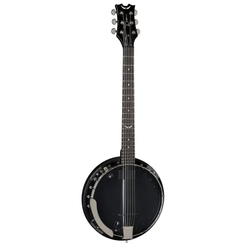 Dean Backwoods 6 Banjo w/Pickup Black Chrome BW6E BC sku number BW6E BC