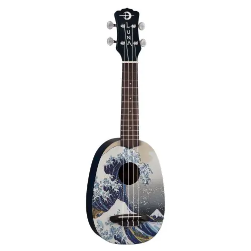 Luna Uke Great Wave Pinapple w/Gigbag UKE GWS sku number UKE GWS