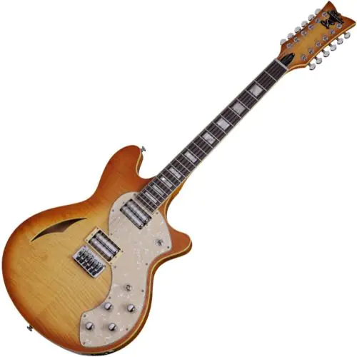 Schecter TSH-12 Classic Electric Guitar Vintage Natural Burst sku number SCHECTER180