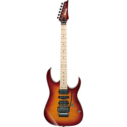 Ibanez RG Prestige RG657MSK STB Sunset Burst Electric Guitar w/Case sku number RG657MSKSTB