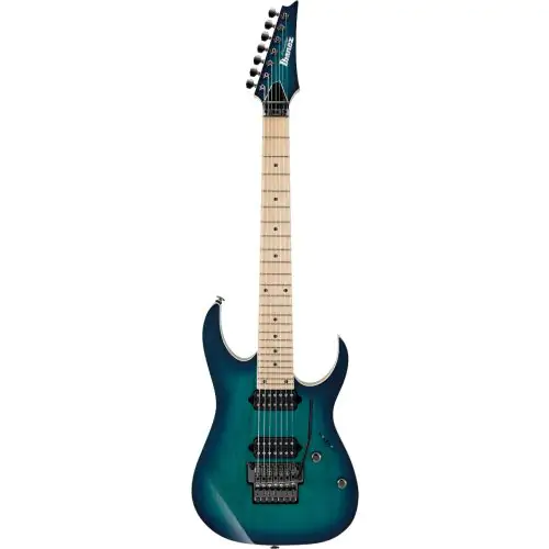 Ibanez RG Prestige RG752AHM NGB 7 String Nebula Green Burst Electric Guitar w/Case sku number RG752AHMNGB