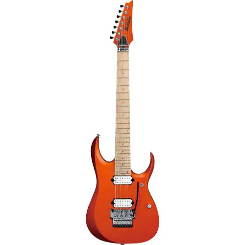 Ibanez RGD Prestige 7 String Roadster Orange Metallic Flat RGD3127 ROF Electric Guitar w/case sku number RGD3127ROF