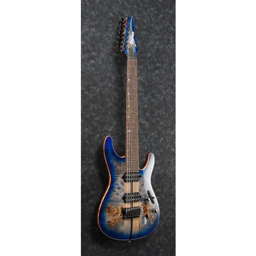 Ibanez S Premium 7 String Cerulean Blue Burst S1027PBF CLB Electric Gu