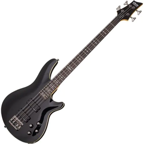 Schecter Omen-4 Electric Bass in Gloss Black Finish sku number SCHECTER2090