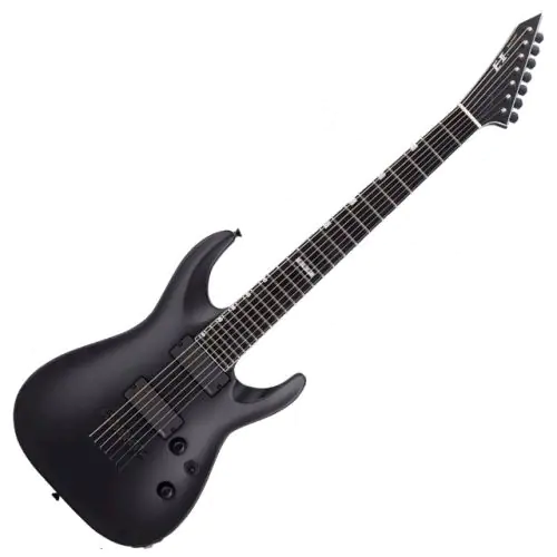 ESP E-II Horizon NT-7 B BLKS Black Satin 7-String Electric Guitar B Stock sku number EIIHORNT7BBLKS.B