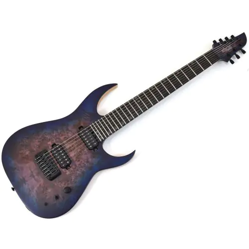 Schecter KM-7 MK-III Keith Merrow Guitar in Blue Crimson sku number SCHECTER303