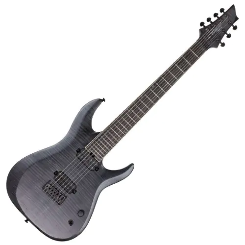 Schecter KM-7 MK-II Keith Merrow Electric Guitar in See Thru Black Pearl sku number SCHECTER301