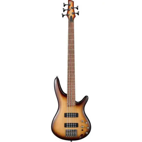 Ibanez SR Standard SR375EF 5 String Natural Browned Burst Bass Guitar sku number SR375ENNB