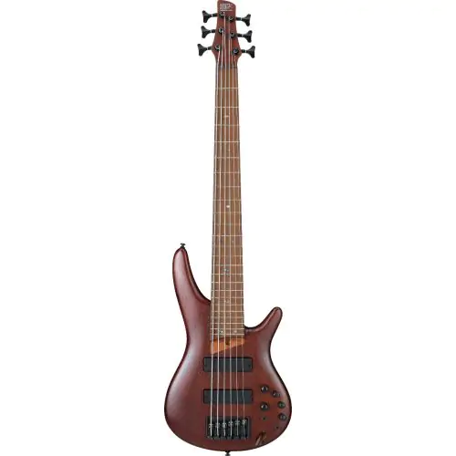 Ibanez SR Standard SR506E 6 String Brown Mahogany Bass Guitar sku number SR506EBM