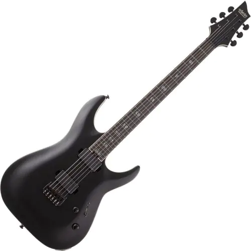 Schecter C-1 SLS Elite Evil Twin Electric Guitar in Satin Black sku number SCHECTER1347