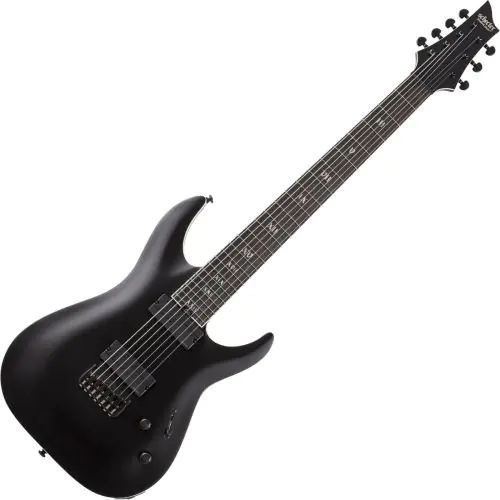 Schecter C-7 SLS Elite Evil Twin Electric Guitar in Satin Black sku number SCHECTER1349