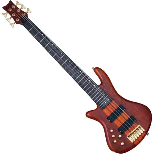 Schecter Stiletto Studio-6 Left-Handed Electric Bass Honey Satin sku number SCHECTER2790