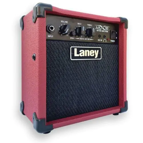 Laney LX 10W Electric Guitar Combo Amp 1x5 with Drive LX10 RD sku number LX10 RD