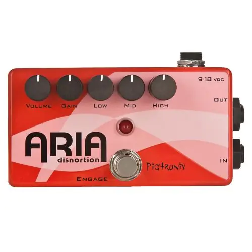 Pigtronix Aria Disnortion Diode Clipping Overdrive with 3-Band Active EQ Guitar Pedal sku number XES