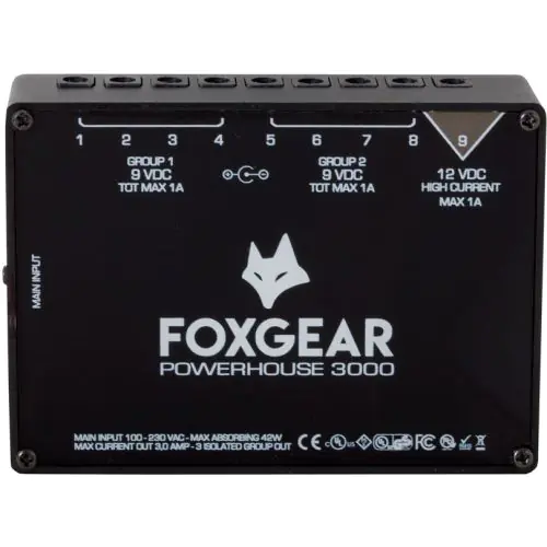 FoxGear Powerhouse 3000 Power Supply 9 Outs sku number FOX-PH3000