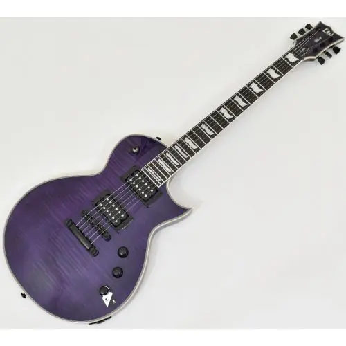 ESP LTD EC-1000 Electric Guitar See Thru Purple B-Stock 1396 sku number LEC1000FMSTP.B 1396