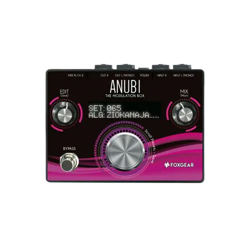 FoxGear Anubi Modulation Box Chorus Phaser Tremolo Leslie Flanger Multi-Effects Pedal sku number FOX-ANUBI-MOD