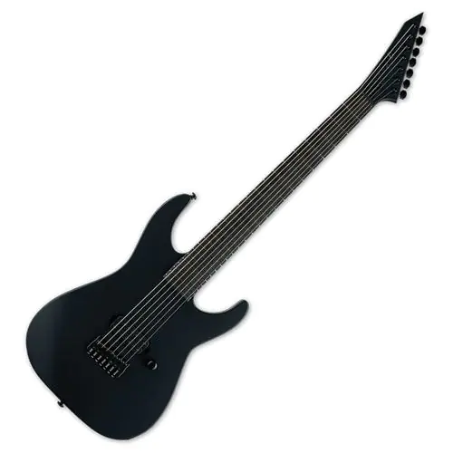 ESP LTD M-7HT Baritone Black Metal Electric Guitar Black Satin sku number LM7BHTBKMBLKS