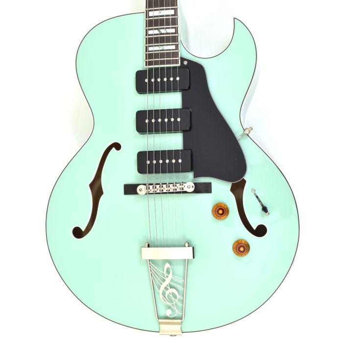 Dean Palomino Hollow Body Electric Guitar Sea Green Las Vegas Guitar