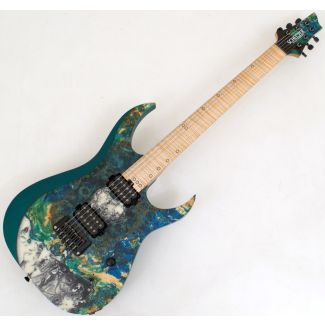 Schecter USA Sunset Extreme 6 Stabilized Top Electric Guitar sku number SCHECTER6998-STS-GREEN