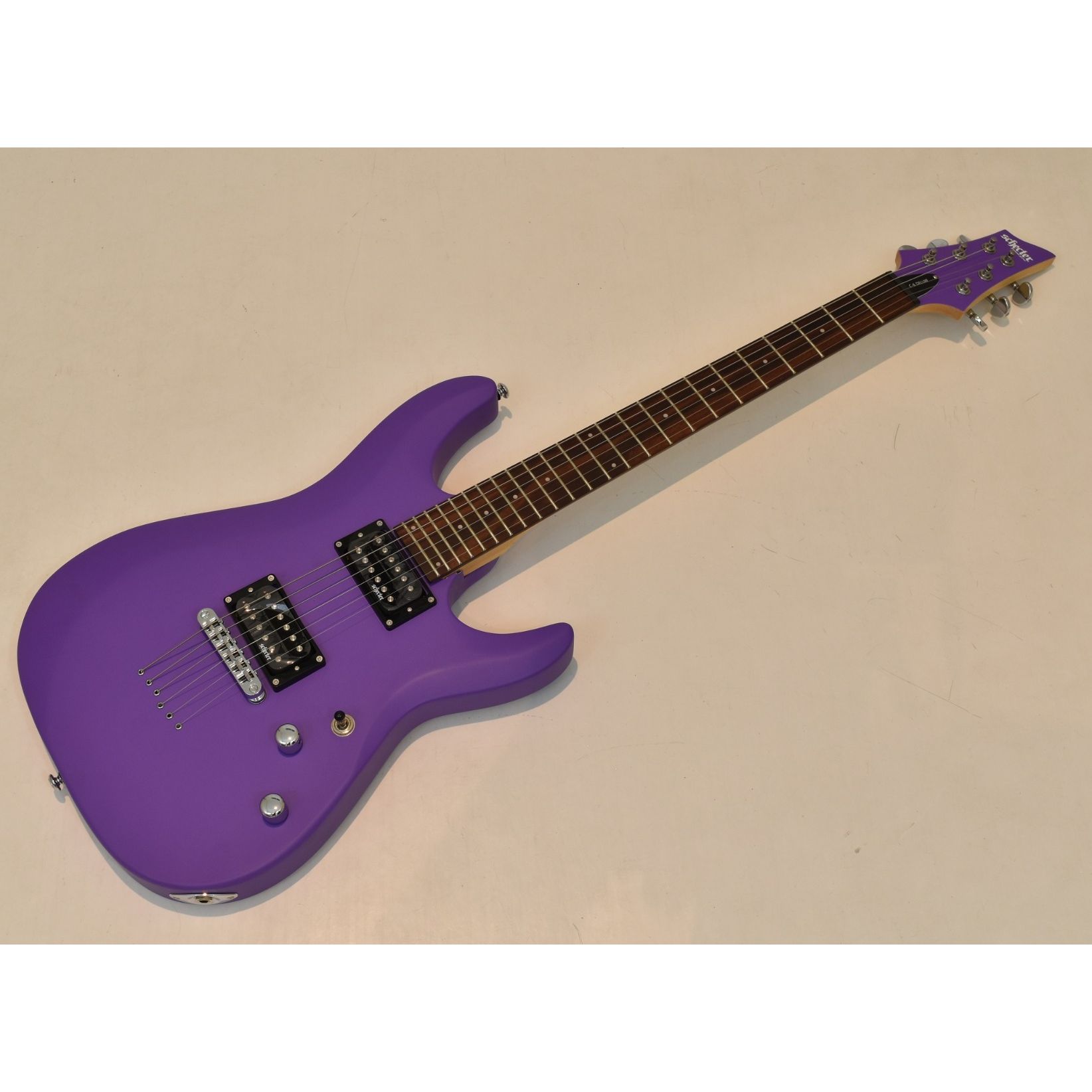 Schecter C 6 Deluxe Guitar Satin Purple B Stock 0205 Las Vegas Guita