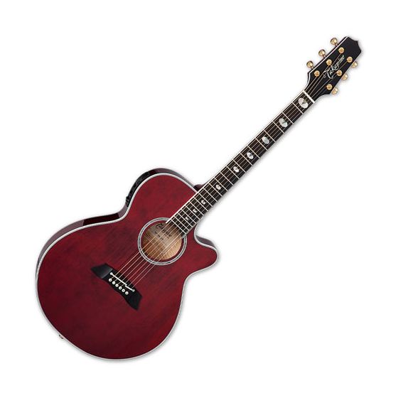 Takamine TSP158C STR Acoustic Electric Guitar See Thru Red Gloss sku number TAKTSP158CSTR