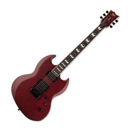 ESP LTD Viper-1000 Evertune Electric Guitar See Thru Black Cherry Satin sku number LVIPER1000ETQMSTBCS