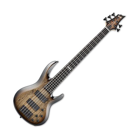 ESP E-II BTL-5 5 String Electric Bass Black Natural Burst sku number EIIBTL5BLKNB