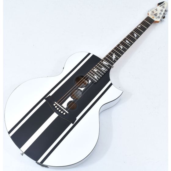 Schecter DJ Ashba Signature Acoustic Electric Guitar Satin White B-Stock 3634 sku number SCHECTER3718.B 3634