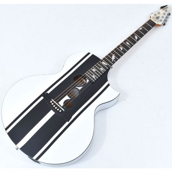 Schecter DJ Ashba Signature Acoustic Electric Guitar Satin White B-Stock 3641 sku number SCHECTER3718.B 3641