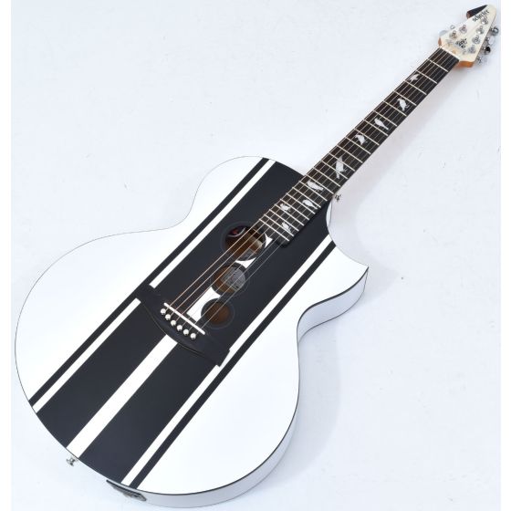 Schecter DJ Ashba Signature Acoustic Electric Guitar Satin White B-Stock 3624 sku number SCHECTER3718.B 3624