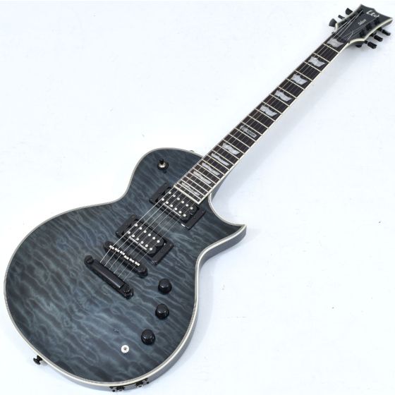 ESP LTD EC-1000 Piezo Quilted Maple Electric Guitar See Thru Black B-Stock 1611 sku number LEC1000PIEZOQMSTBLK.B 1611