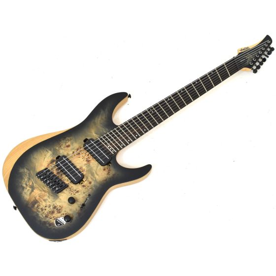Schecter Reaper-7 Multiscale Electric Guitar Satin Charcoal Burst B-Stock 0323 sku number SCHECTER1509.B 0323