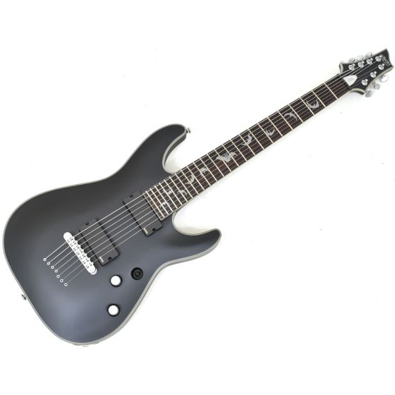 Schecter Damien Platinum-7 Electric Guitar Satin Black B-Stock 0114 sku number SCHECTER1185.B 0114