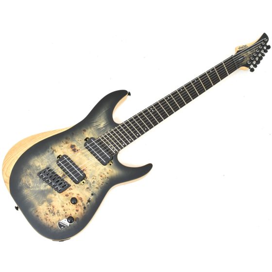 Schecter Reaper-7 Multiscale Electric Guitar in Satin Charcoal Burst B-Stock 1832 sku number SCHECTER1509.B 1832