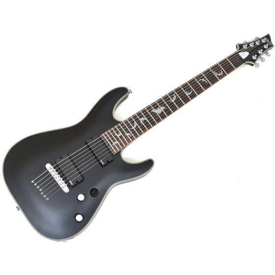 Schecter Damien Platinum-7 Electric Guitar Satin Black B-Stock 0696 sku number SCHECTER1185.B 0696