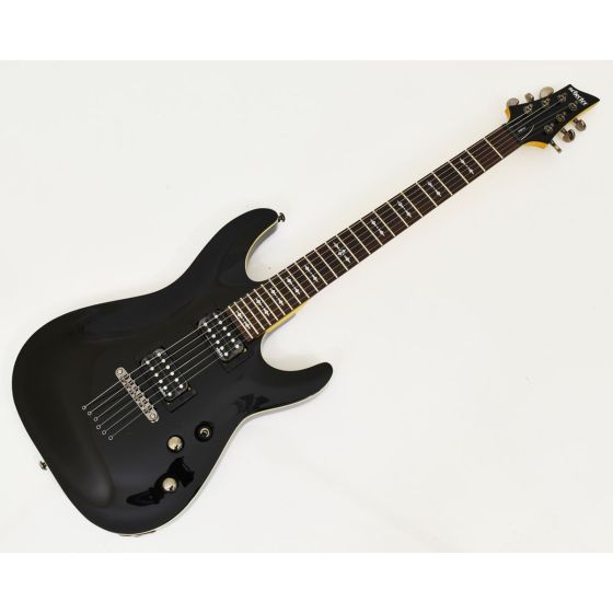 Schecter Omen-6 Electric Guitar in Gloss Black Finish Prototype 0173 sku number SCHECTER2120.B 0173