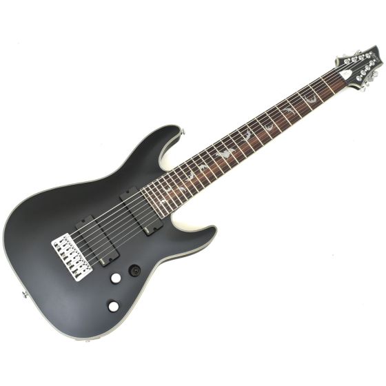 Schecter Damien Platinum-8 Electric Guitar Satin Black B-Stock 0526 sku number SCHECTER1187.B 0526