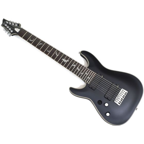 Schecter Damien Platinum-8 Left-Handed Electric Guitar Satin Black B-Stock 0982 sku number SCHECTER1188.B 0982