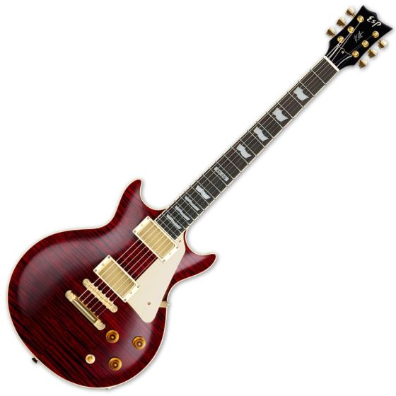 ESP Kirk Hammett KH-DC Guitar in See Thru Black Cherry w/Case sku number EKHDCSTBC