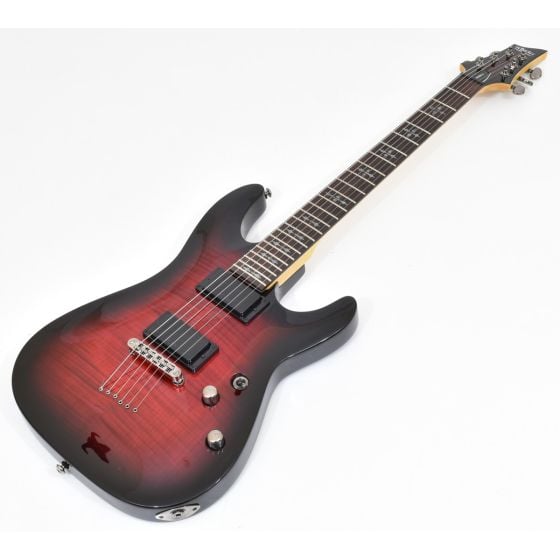 Schecter Demon-6 CRB Electric Guitar Crimson Red Burst B Stock 1591 sku number SCHECTER3680.B 1591